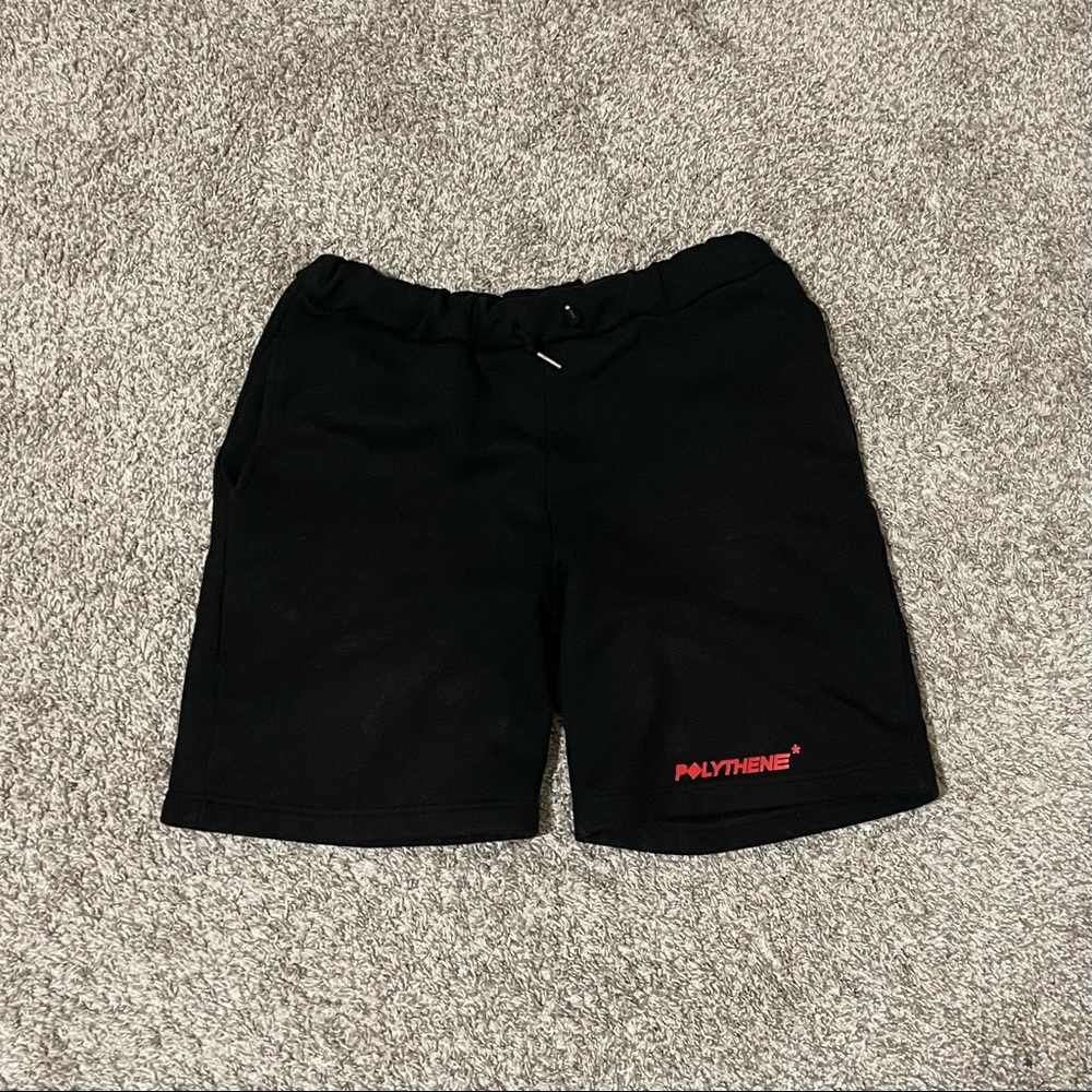 Polythene * Optics Cotton Black Shorts